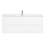 Подвесная тумба с раковиной BelBagno ETNA Bianco Lucido 120 см ETNA-1200-2C-SO-BL-P + BB1200ETL