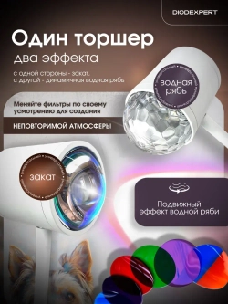 Торшер напольный с проекцией закат