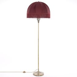 Citilux Базель CL407933 Торшер бронза с красным абажуром