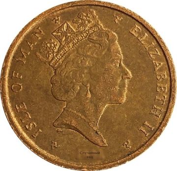 2 пенса 1988-1995 Остров Мэн