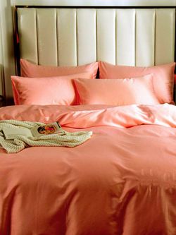 Наволочка 1шт сатин Milky Garden "Orange" 70x70 см на молнии