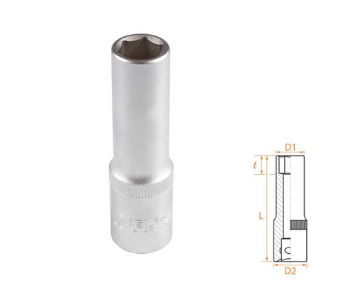AFFIX (AF00140013) Головка торцевая глубокая шестигранная 1/2", 13 мм