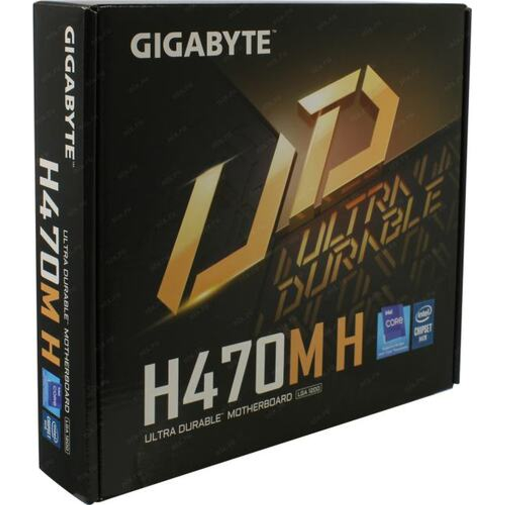 Мат. плата GIGABYTE H470M H (RTL) LGA1200 &lt;H470&gt; PCI-E Dsub+HDMI GbLAN SATA MicroATX 2DDR4