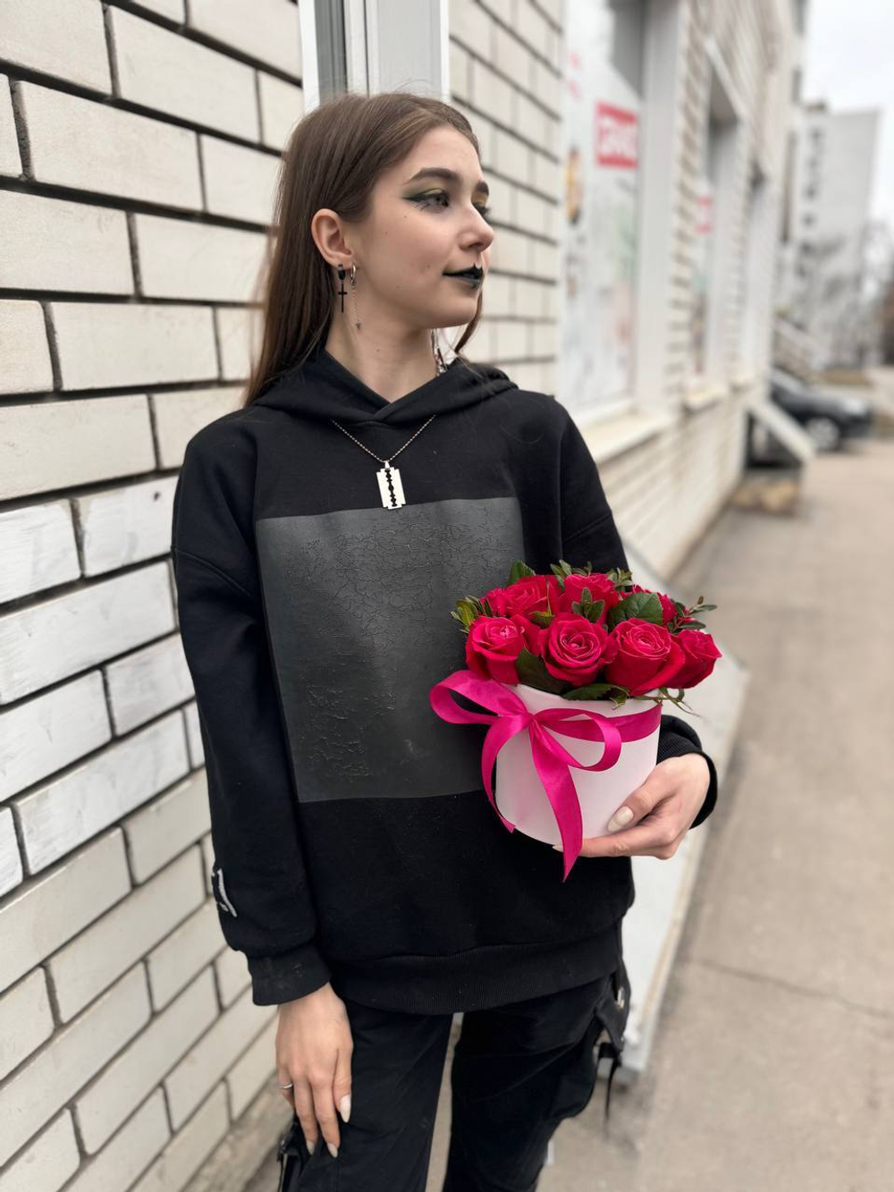 Композиция из цветов "Малинка"