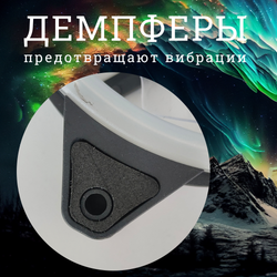 Кулер для корпуса ПК. Вентилятор для компьютера 120мм с белой подсветкой 4-pin Molex +3 pin.