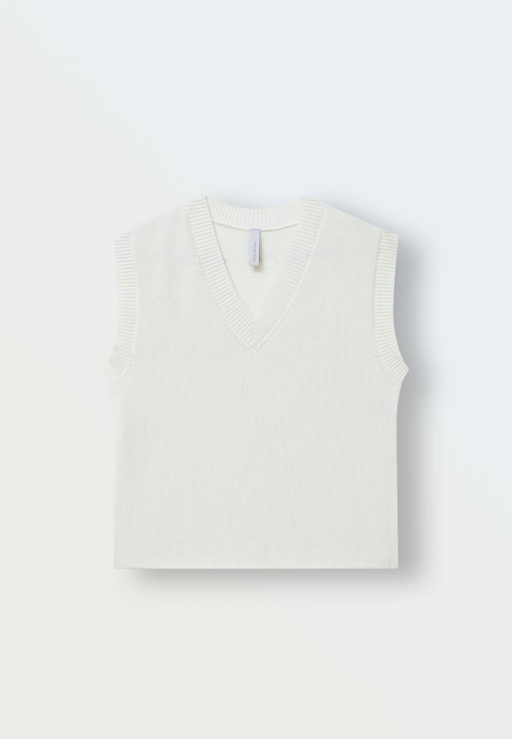 Жилет вязаный Oversize (экрю)