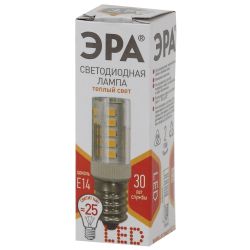 Лампа светодиодная ЭРА STD LED T25-3,5W-CORN-827-E14 3,5Вт теплый белый свет Е14 | Лампы cветодиодные для бытовой техники