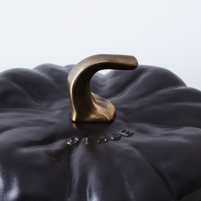 Кокот керамический жаропрочный "Тыква", 700 мл, 14,8 см, чёрный, Staub
