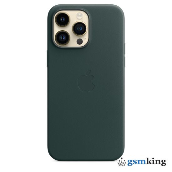 Apple Leather Case with MagSafe iPhone 14 Pro Max Forest Green «Зелёный лес» MPPN3ZM/A