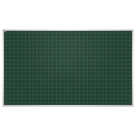 Доска для мела магнитная 85x100 см, зеленая, В КЛЕТКУ, алюминиевая рамка, 2х3 EDUCATION, (Польша), TKU8510K