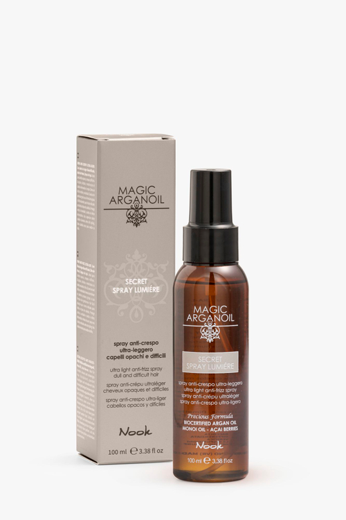 NOOK Ультра – легкий спрей для непослушных волос "Магия Арганы" - Spray Lumiere Anti-Frizz ,100 мл