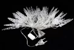 Гирлянда тающие сосульки 8 м., 40 разноцветных LED ламп, прозрачный провод, соединяемая, Winner Light (01.5T.40-(2))