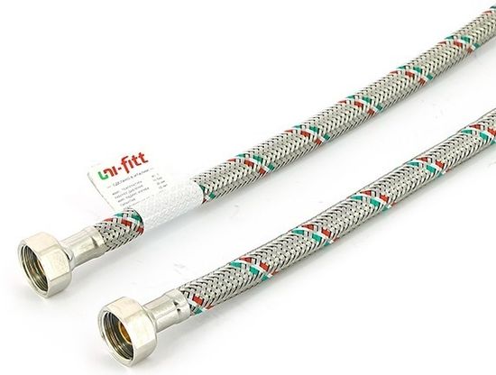 Гибкая подводка для воды Uni-Fitt ВР 1/2" х ВР 1/2", длина 1000 мм (500S2010)