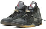 OFF-WHITE x Jordan Air Jordan 5 Retro SP Black Cicada Wing High Basketball Shoes