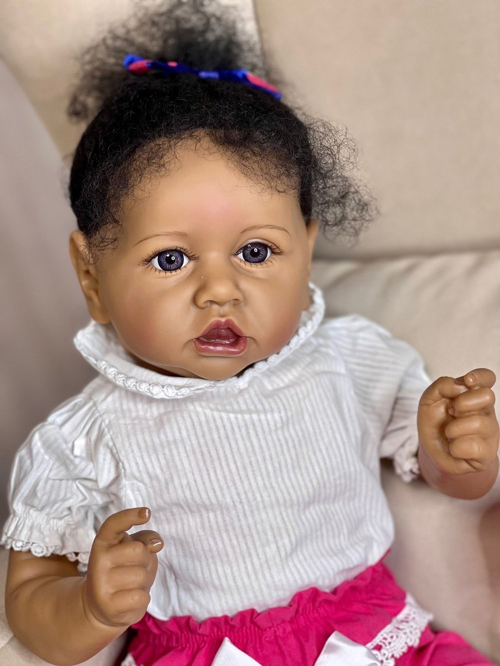 Кукла Реборн мягконабивная 55см в пакете (FA-165)