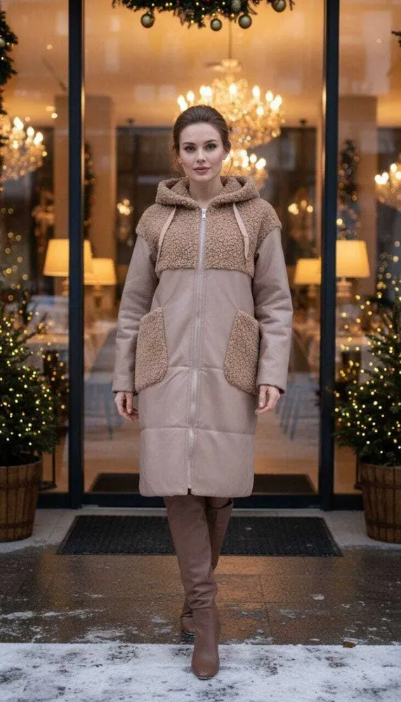 Дубленка 50336357 Fabrika