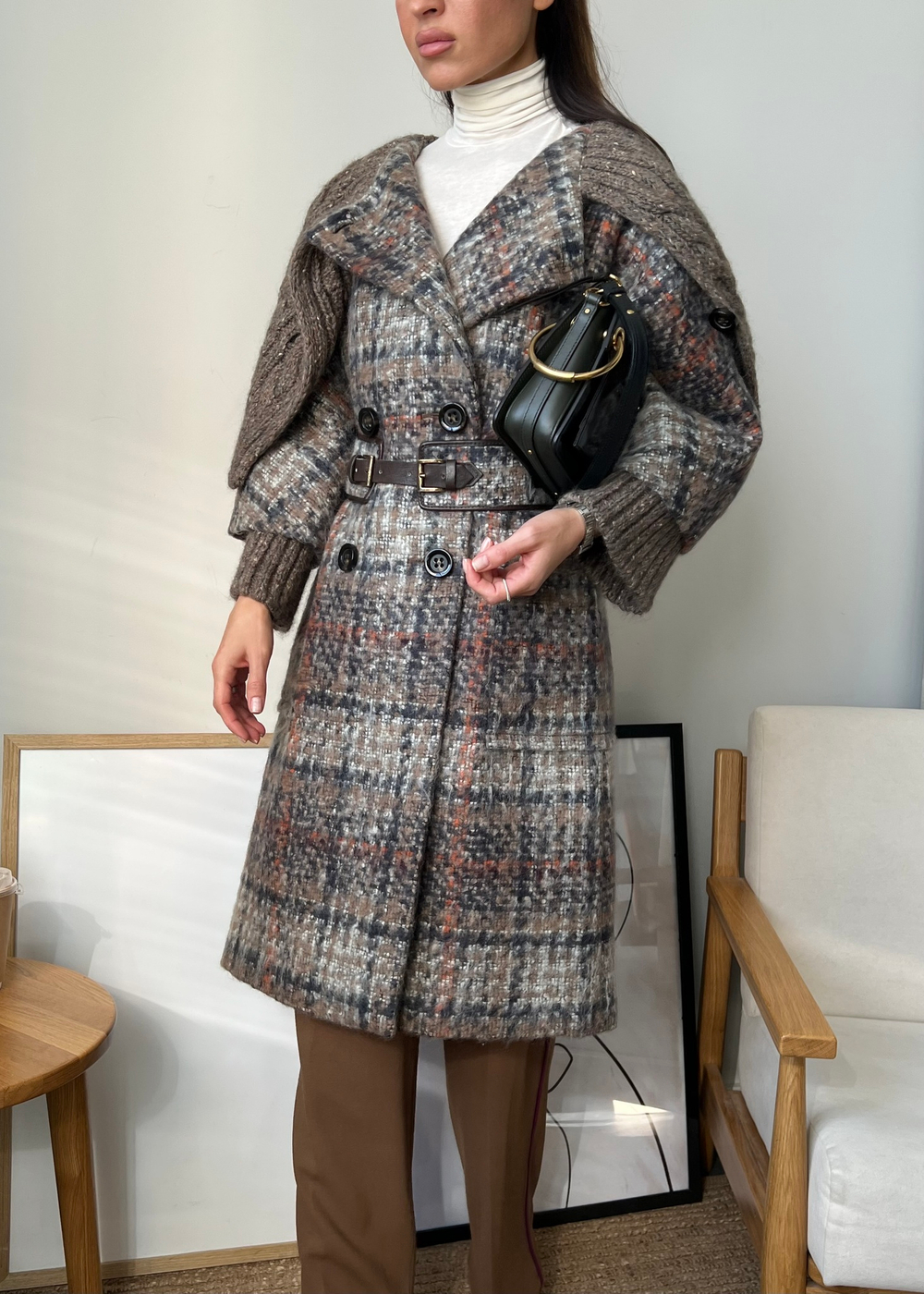 Шерстяное пальто SportMax, XS оригинал