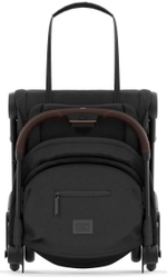 Коляска Cybex Coya Rosegold Frame Cloud T i-Size Peach Pink Plus Sepia Black с дождевиком и бампером