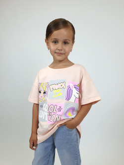 6-63-1 Футболка для девочки Luneva