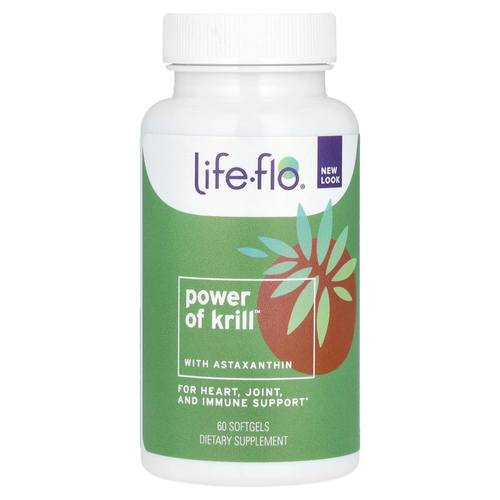 Life-flo, Сила криля с астаксантином, 60 мягких таблеток