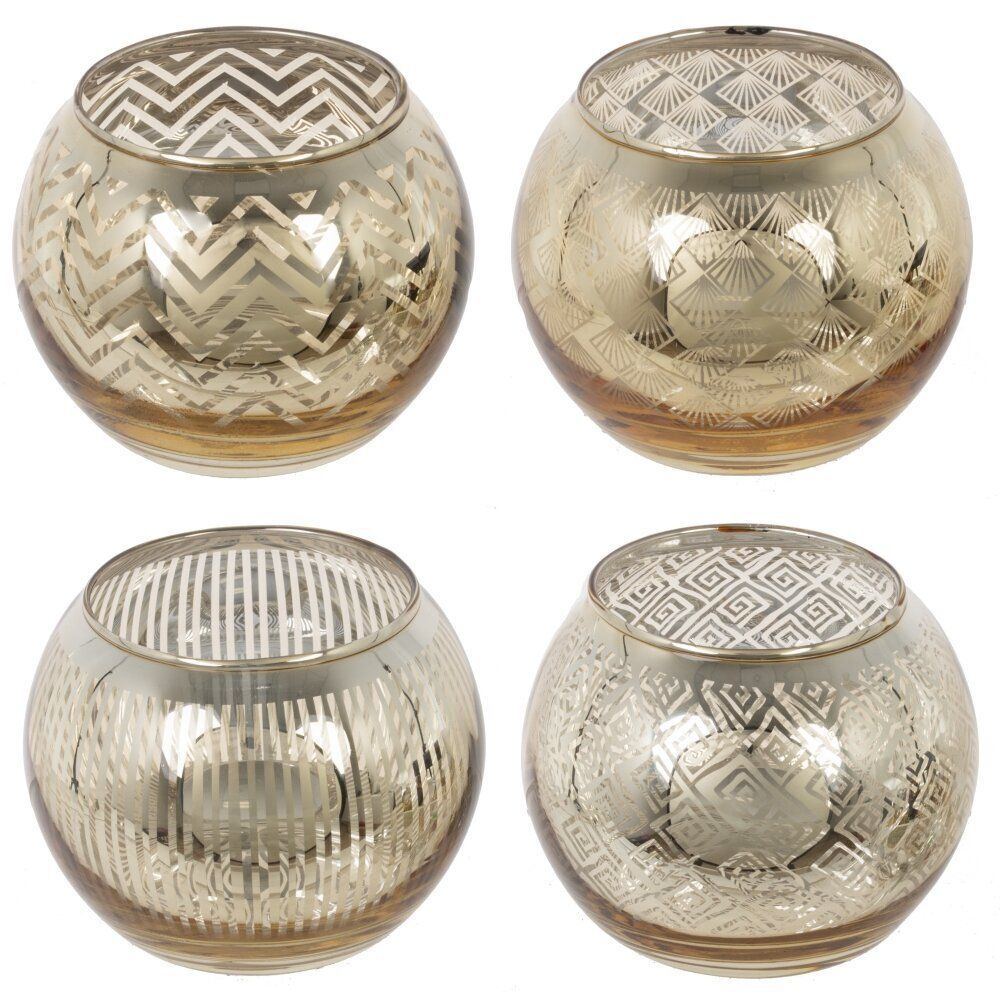 GAEM Подсвечник, L8 W8 H7 см, 4в.