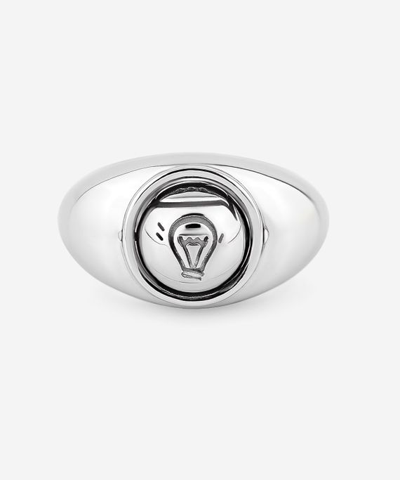 Кольцо Мыслеворот из серебра 925 с движущимися элементами