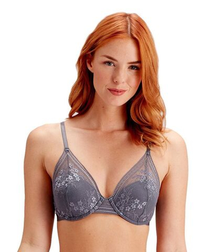Кружевной бюстгальтер на косточках Botanical Lace (Размер: 34C) (Цвет: серый)