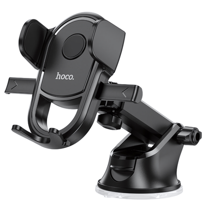 Держатель автомобильный HOCO H5 зажимной, на присоске Black