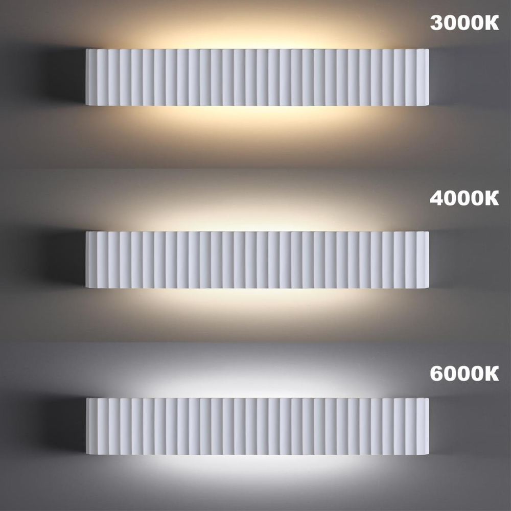 359403 OVER NT24 540 белый Светильник настенный с переключателем цв.температуры IP20 LED 16W 220V 3000/4000/6000K YESO