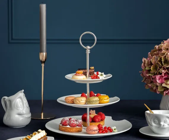 Этажерка food-tempel teller mit biss, 3 яруса, D15/20/28 см