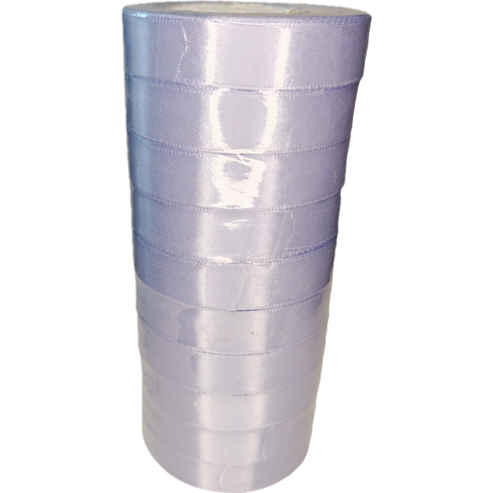 Лента упаковочная атласная 20мм, 22 м сиреневая (10шт/уп)