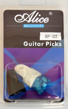 Медиаторы на небольшой палец, 3шт, Alice AP-3M