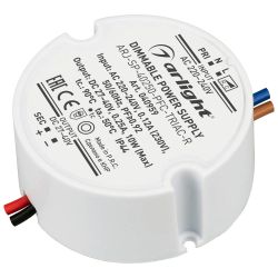 Блок питания ARJ-SP-40250-PFC-TRIAC-R (10W, 27-40V, 250mA) (Arlight, IP44 Пластик, 5 лет) 040959