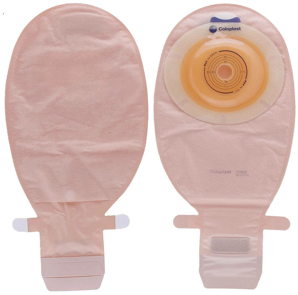 10 штук. Калоприемник конвексный для втянутых стом 155090 SenSura Coloplast дренируемый, 15-43 мм