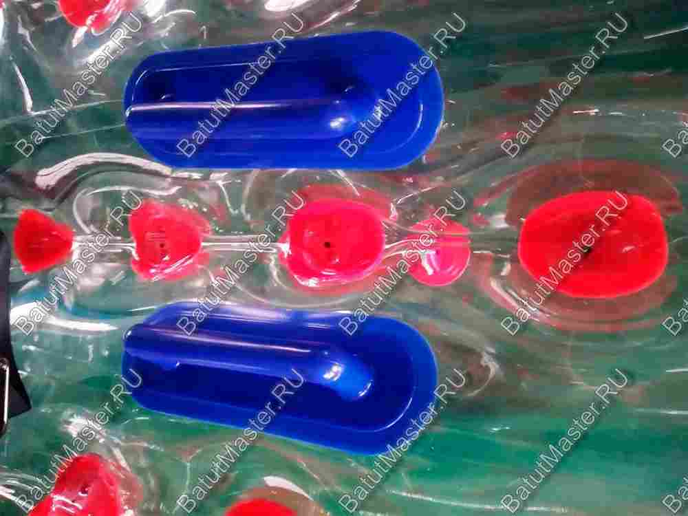 Бампербол ТПУ, диаметр 1,2 м, с красными держателями