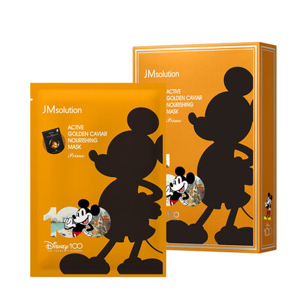 JM SOLUTION Маска для лица питательная с золотом и икрой Disney Active Golden Caviar Nourishing Prime (30 гр.)