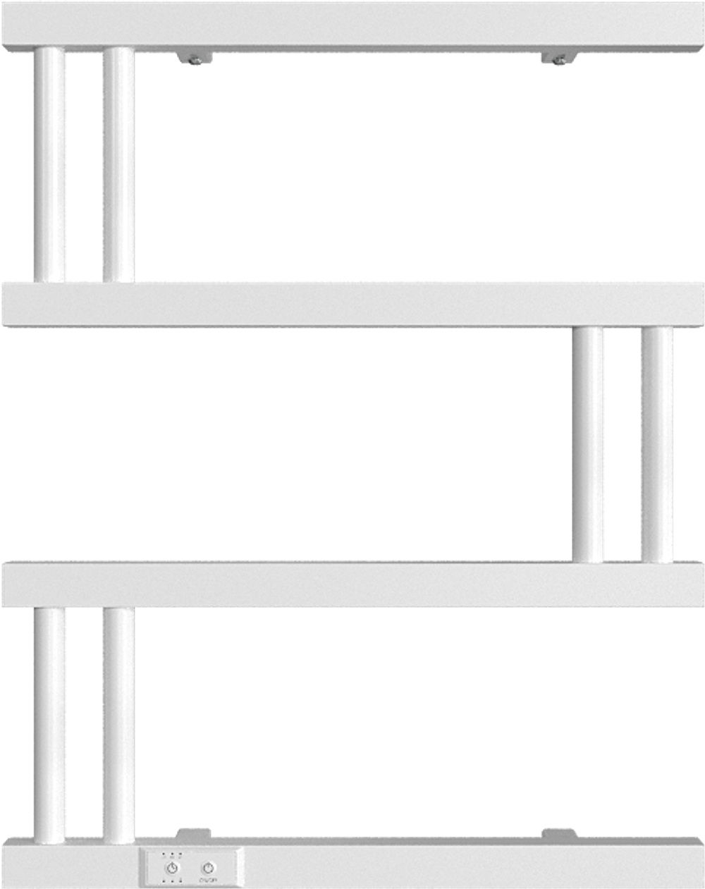 Полотенцесушитель электрический EWRIKA Пенелопа M 55x60 см, подключение справа, слева, матовый белый, М-образный, из стали