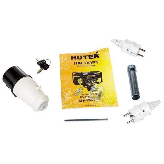 Бензиновый генератор "HUTER" DY8000LX-3 на колесах