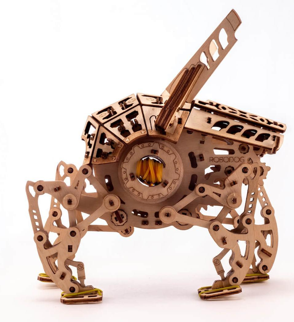 Деревянный конструктор механический UNIWOOD Шагающий Зообот