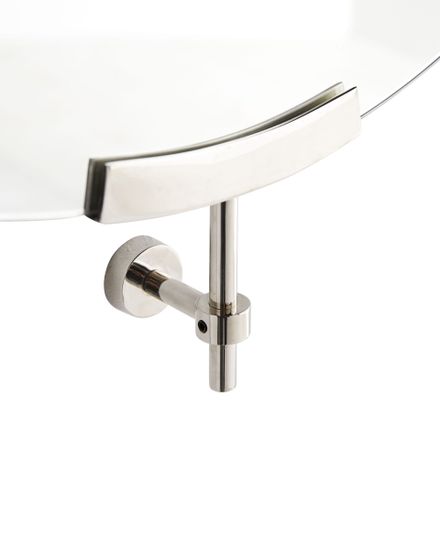 Серебрянное настенное зеркало “Олеан”