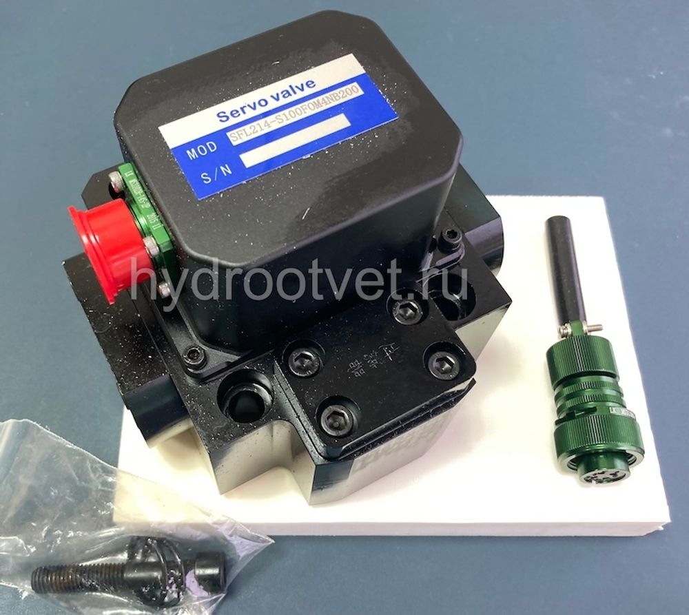 MOOG 072 аналог - SFL214 - Сервоклапан Ду16 двухкаскадный типа сопло-заслонка с L = обратная связь по усилию, притычная поверхность по ISO 10372-06