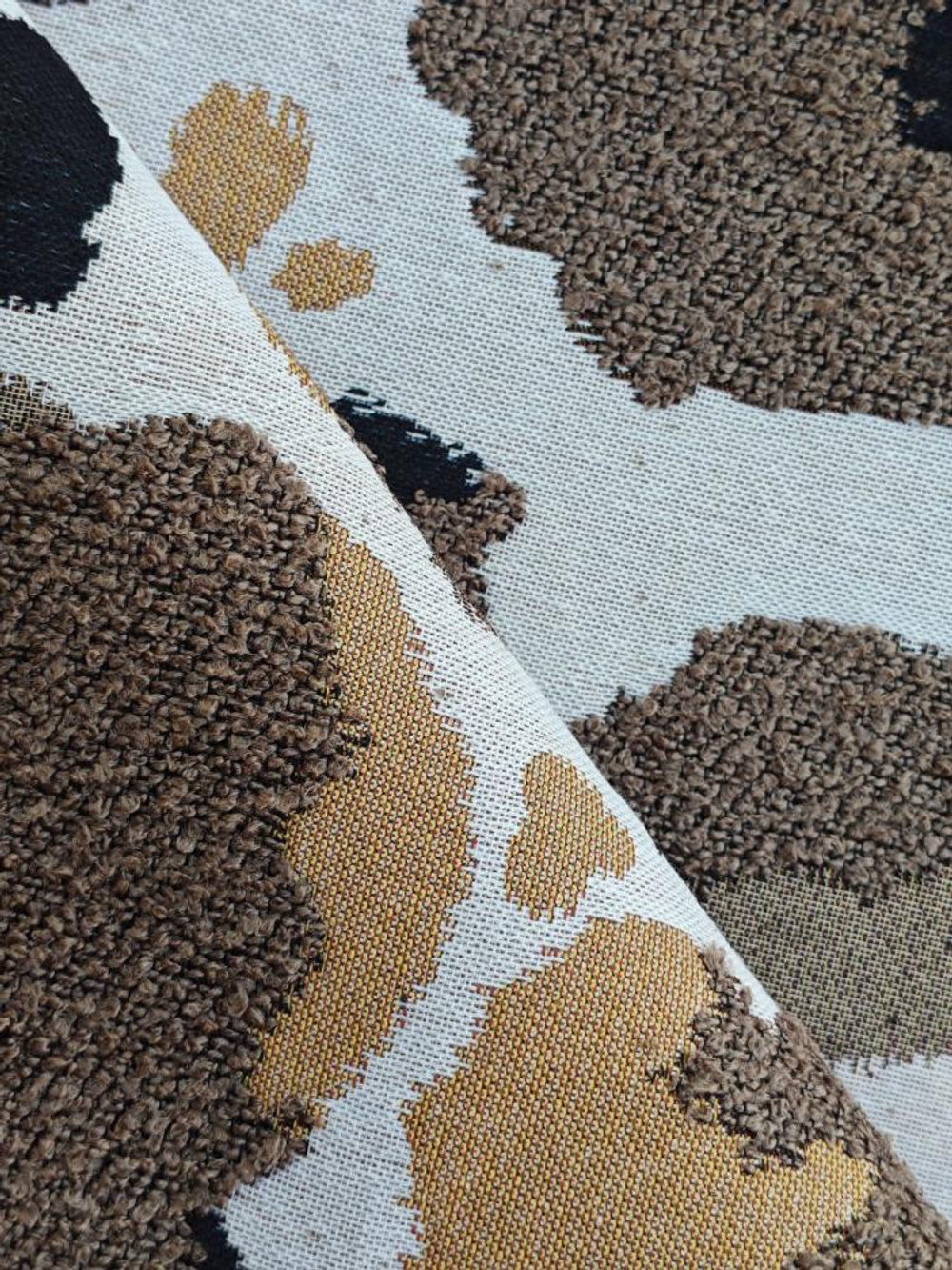 Шенилл Шкура коровы каштан