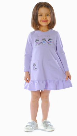 Платье летнее трикотажное для девочки 2-8 лет Fleur de Vie