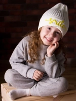 Шапка для девочки осенняя тыковка