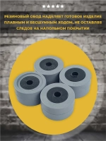 Колесо мебельное обрезиненное D27 мм