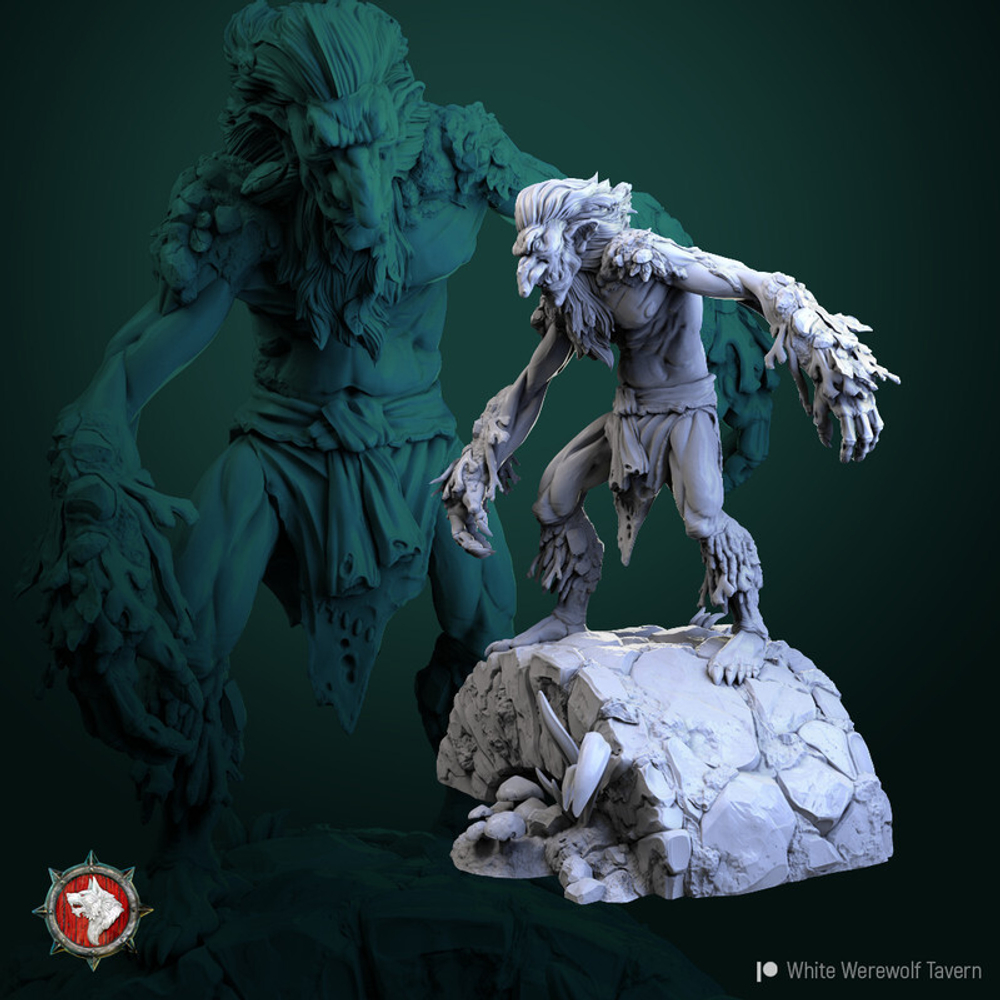 Тролль монстр миниатюра для dnd, днд, pathfinder, фентези, Настольная игра, НРИ, Варгейм, РПГ