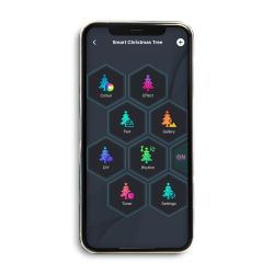 Светодиодная новогодняя гирлянда ЭРА ERASG -03 дождь умная со звездой на елку | Гирлянды