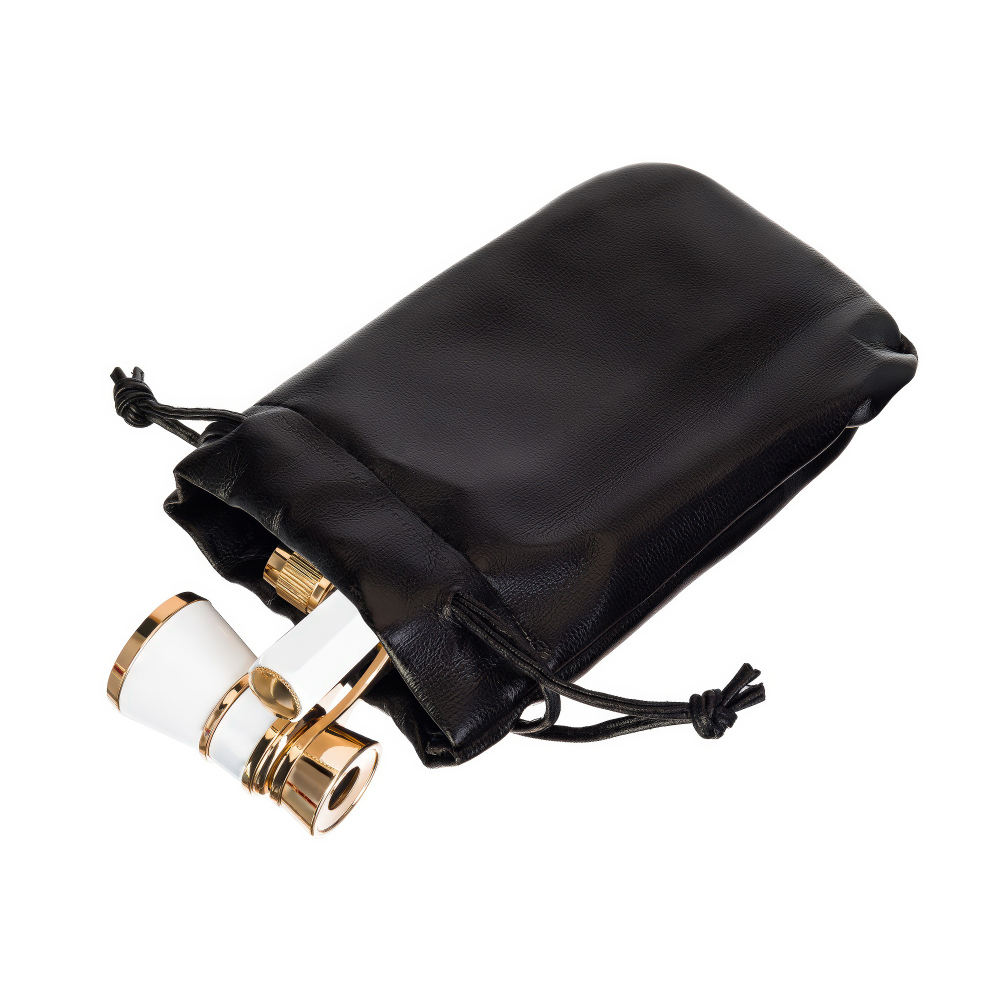 Театральный бинокль-лорнет Levenhuk Broadway 325E, белый - Плотный чехол в комплекте