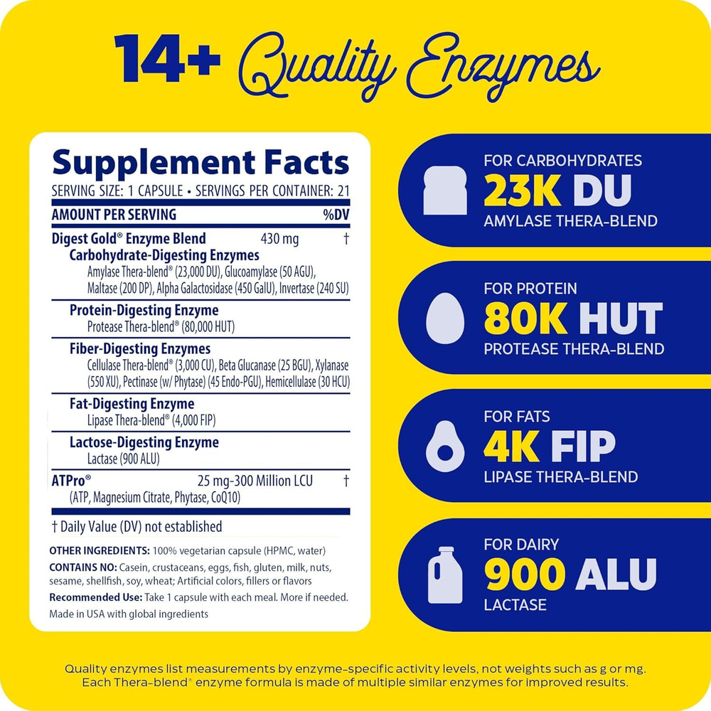 Enzymedica - Digest Gold with ATPro 45 capsules