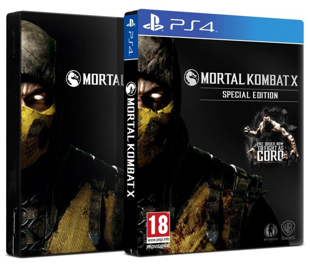 Mortal Kombat XL steelbook  [PS4] Б/У